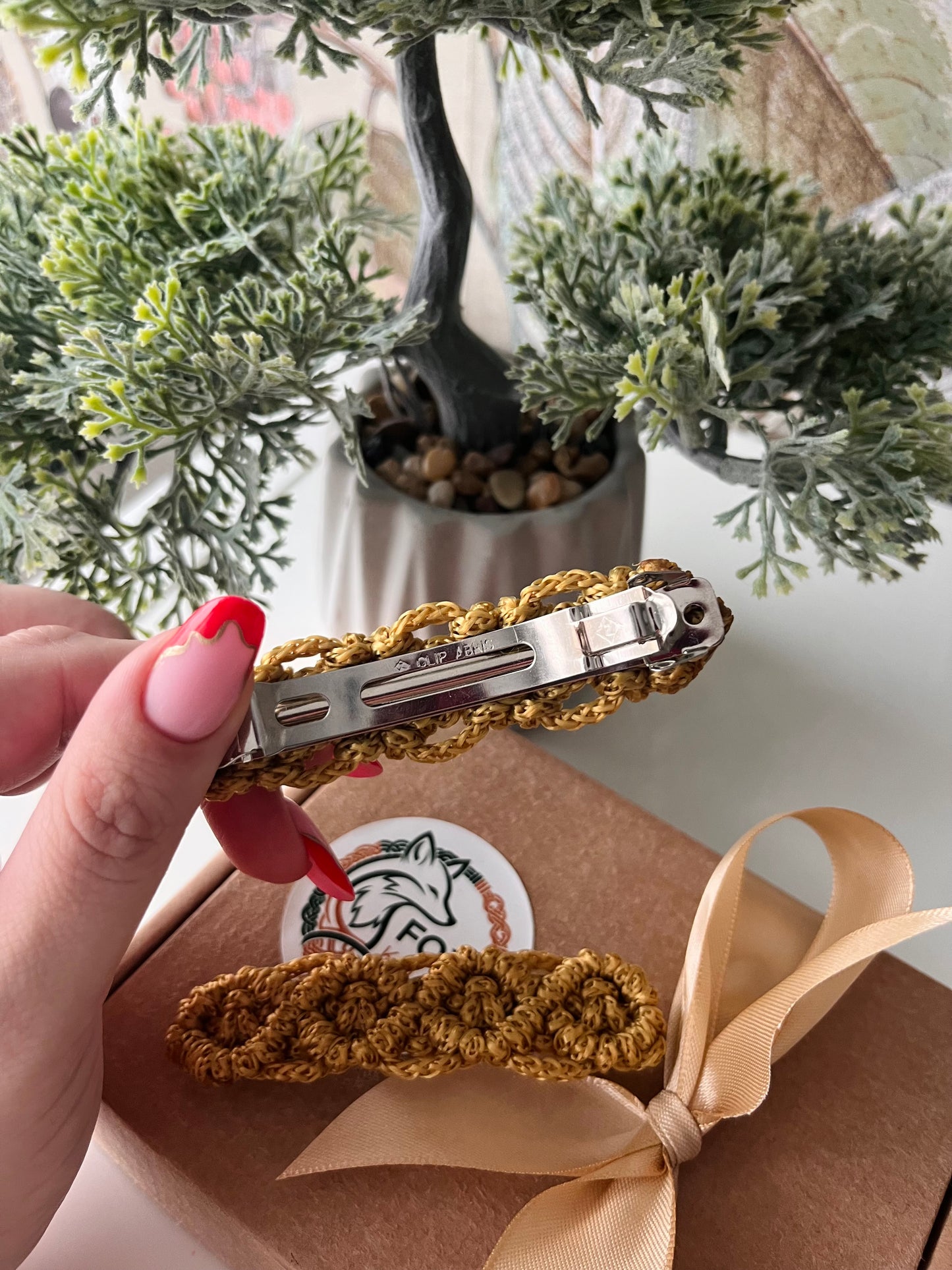 Plaukų segtukas “Pynė”