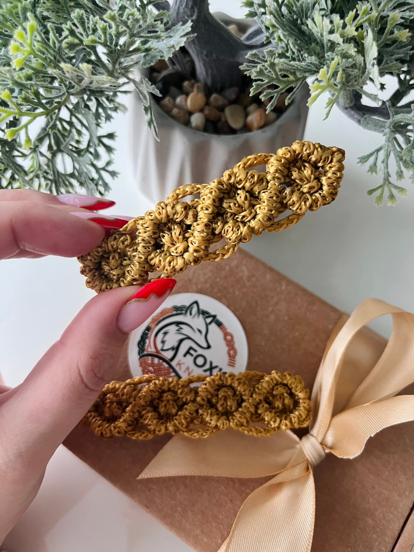 Plaukų segtukas “Pynė”